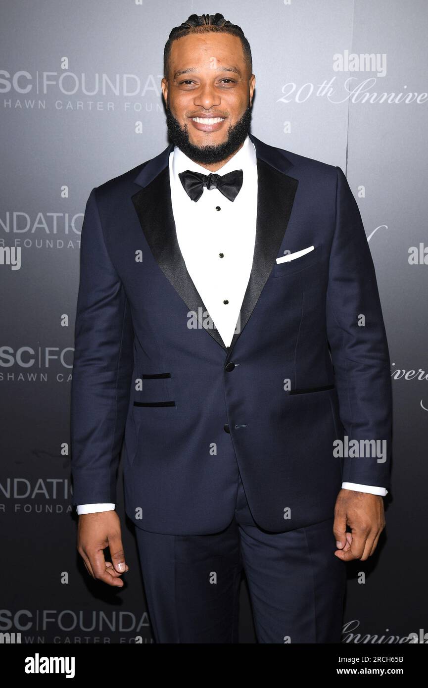 New York, USA. 14th July, 2023. Robinson Canó attends the Shawn Carter