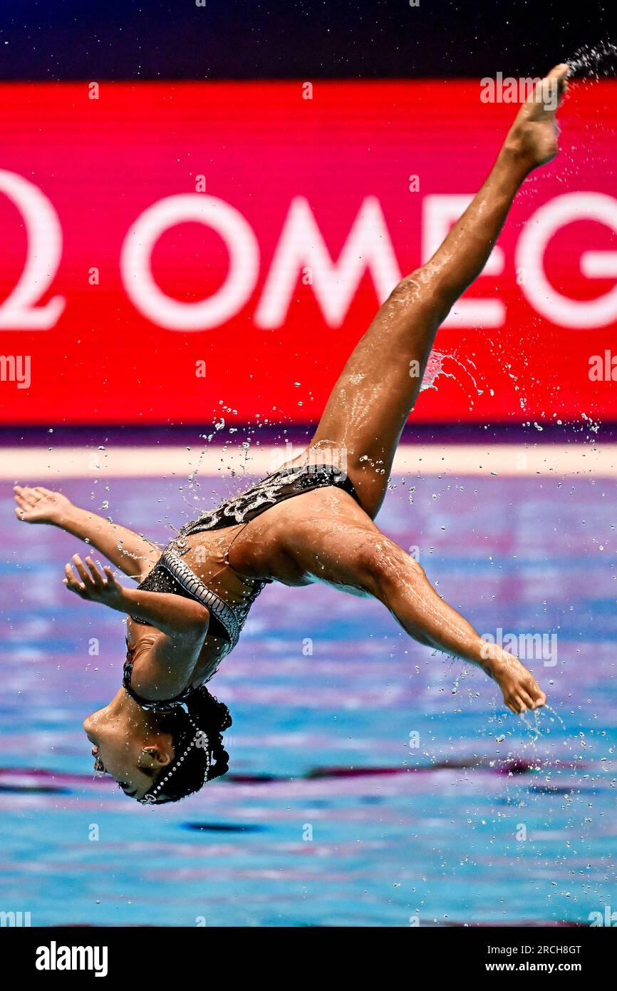 Fukuoka, Japan. 15th July, 2023. Team United States of America competes ...