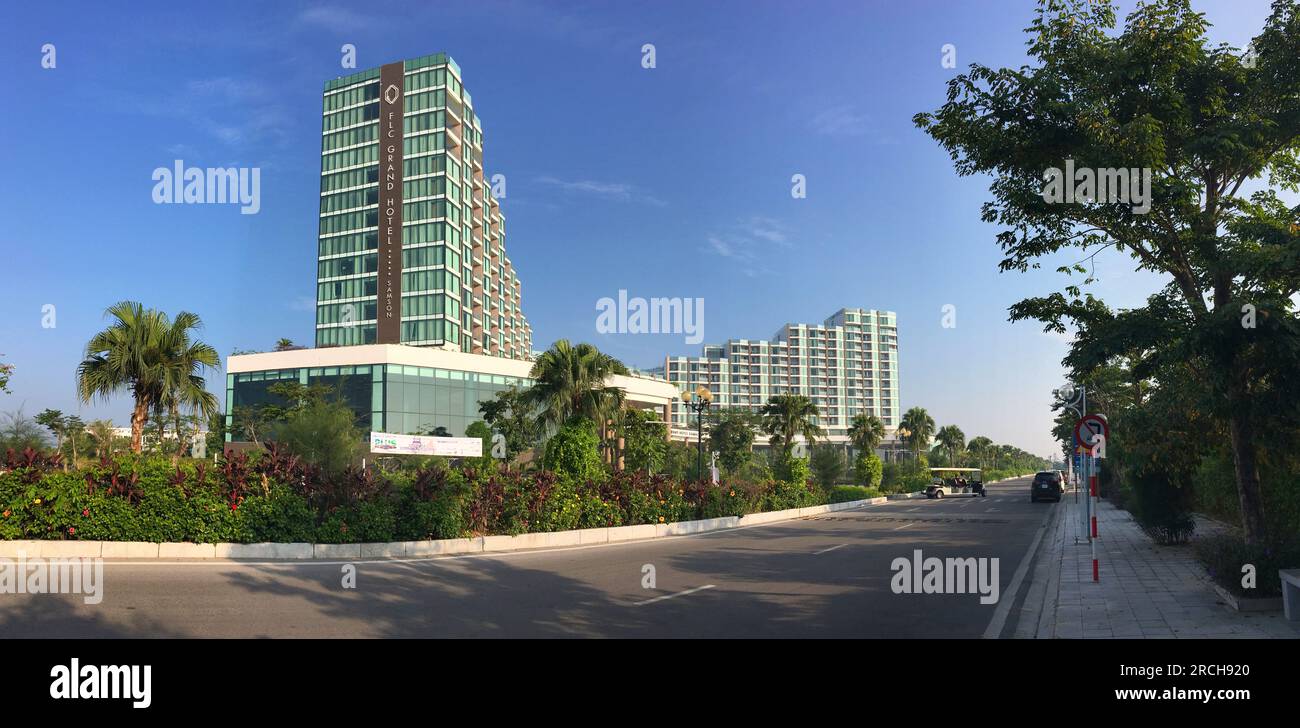 Khu nghỉ dưỡng và bất động sản FLC Sầm Sơn Thanh Hóa. FLC Resort & Real Estate in Sam Son Thanh Hoa Stock Photo