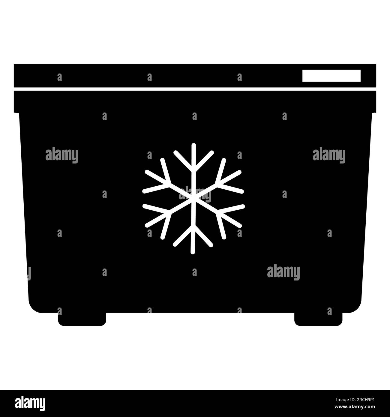 Freezer icon. mini fridge icon sign. flat style. Stock Photo