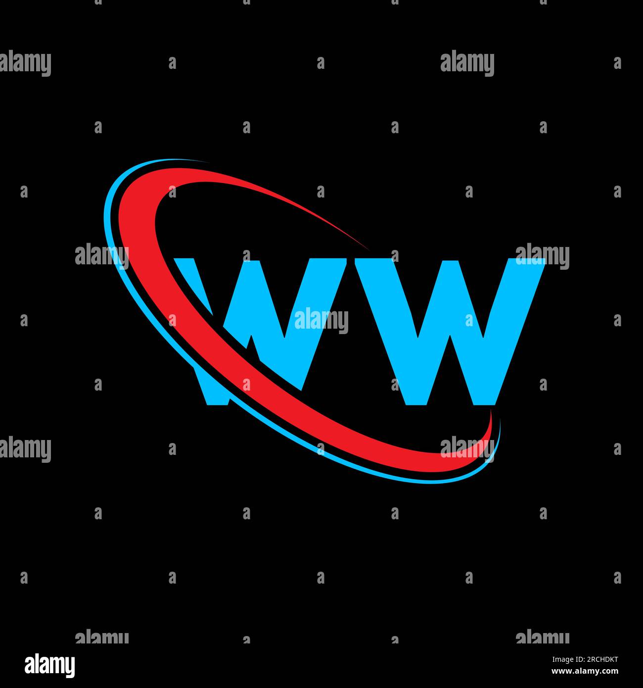 Letter Mm Or Ww Monogram Logo