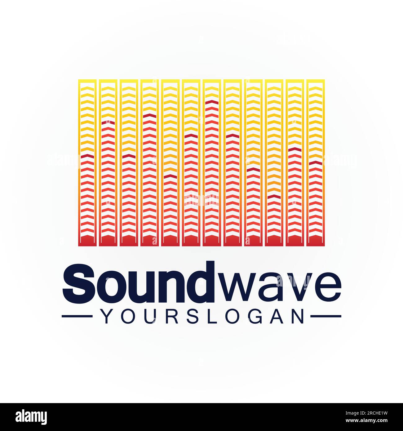 Sound wave logo and symbol vector Stock Vector