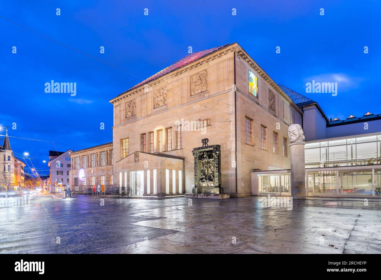 Kunsthaus, old building ,  Karl Moser , Zurich, Switzerland Stock Photo