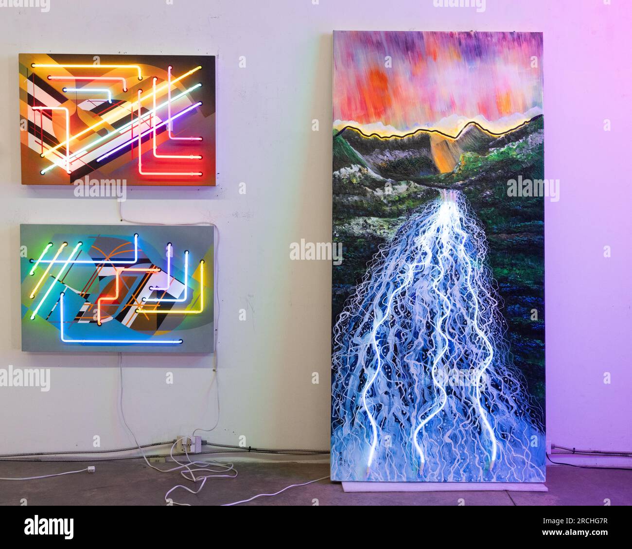 Panorama City, California, USA. 12th July, 2023. Artwork produced by