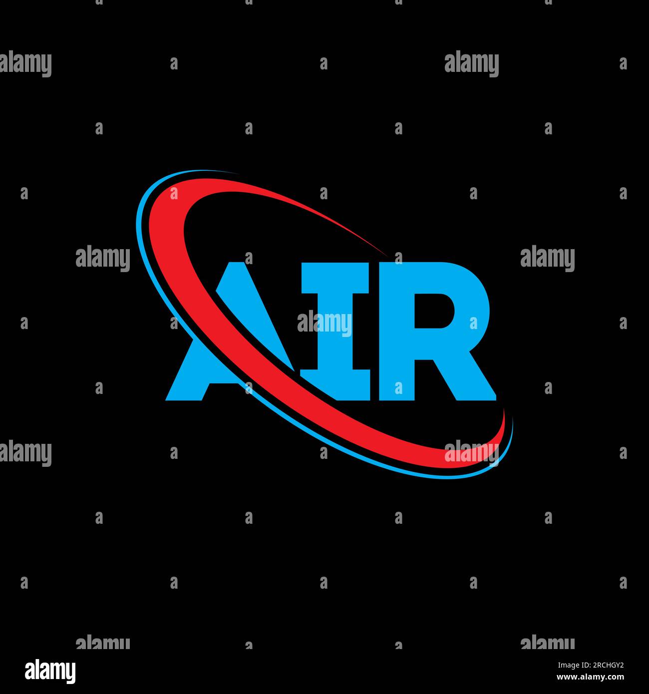 AIR logo. AIR letter. AIR letter logo design. Initials AIR logo linked