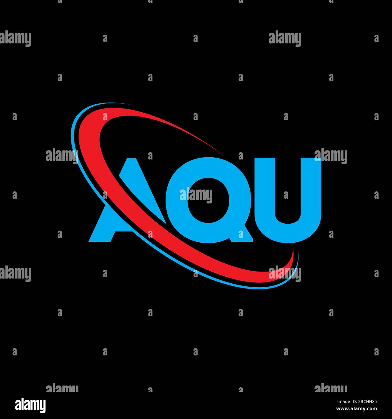 AQU logo. AQU letter. AQU letter logo design. Initials AQU logo linked ...