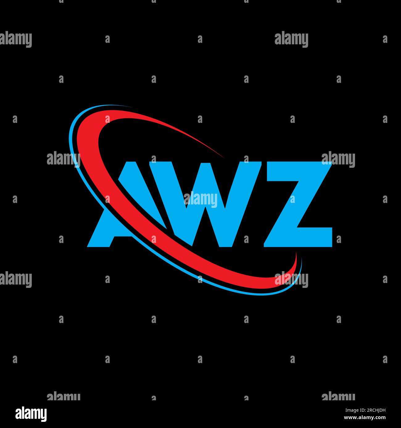 AWZ logo. AWZ letter. AWZ letter logo design. Initials AWZ logo linked