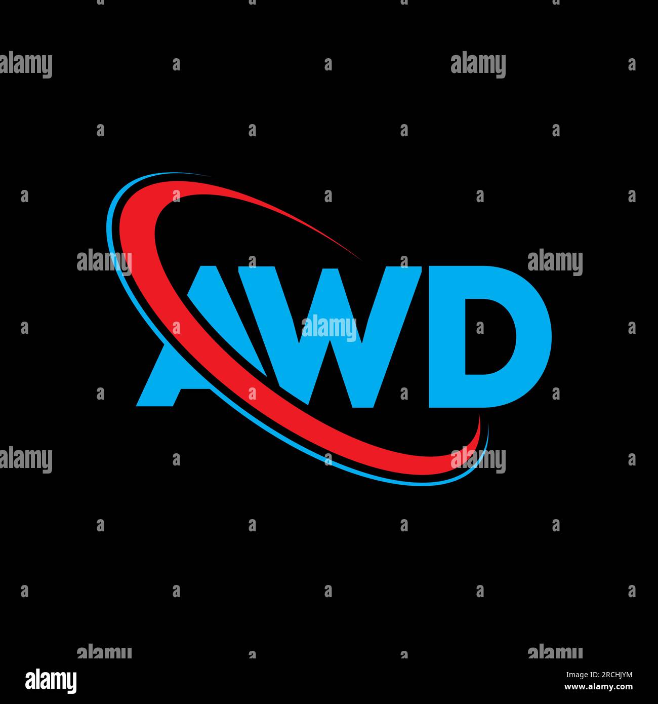 AWD logo. AWD letter. AWD letter logo design. Initials AWD logo linked