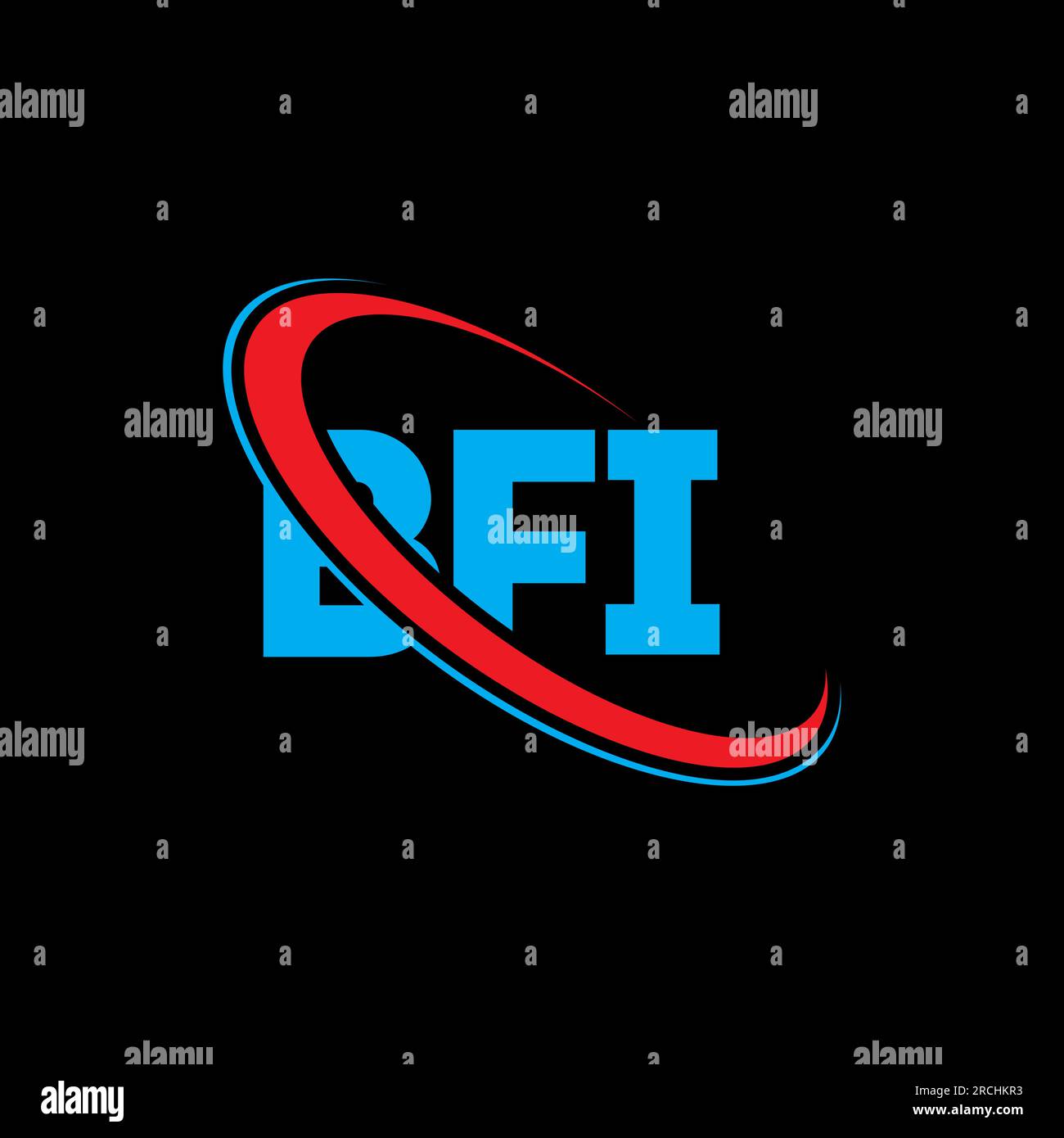 BFI logo. BFI letter. BFI letter logo design. Initials BFI logo linked with circle and uppercase