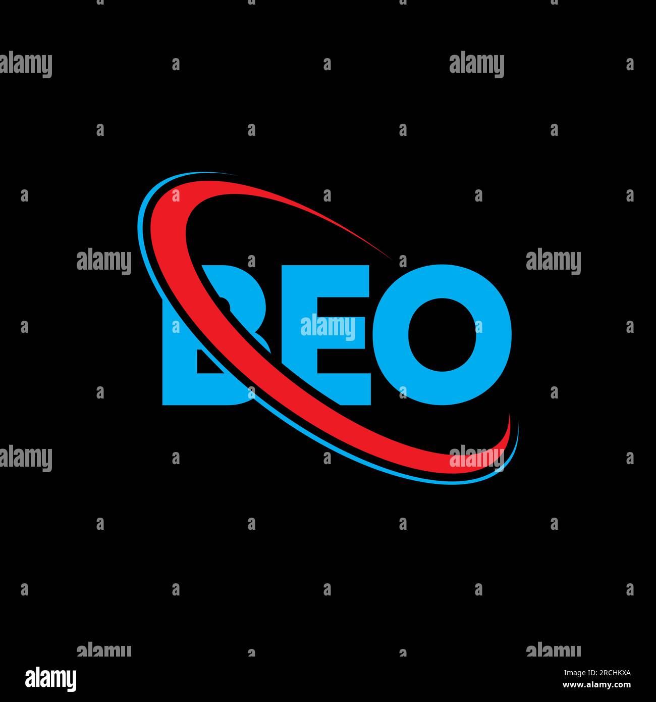 BEO logo. BEO letter. BEO letter logo design. Initials BEO logo linked with circle and uppercase