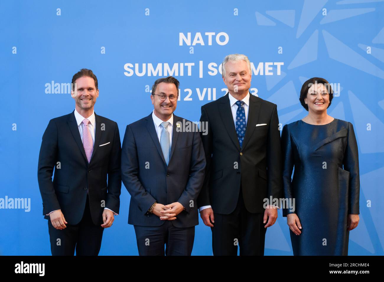 VILNIUS, LITHUANIA. 12th July 2023. Heads of States and Heads of