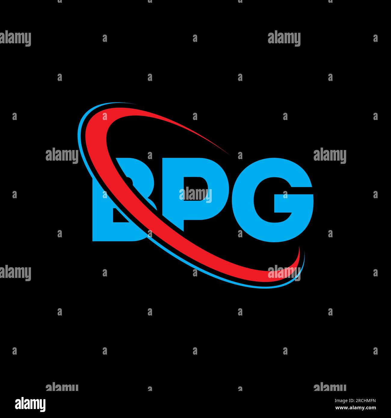BPG logo. BPG letter. BPG letter logo design. Initials BPG logo linked with circle and uppercase monogram logo. BPG typography for technology, busines Stock Vector