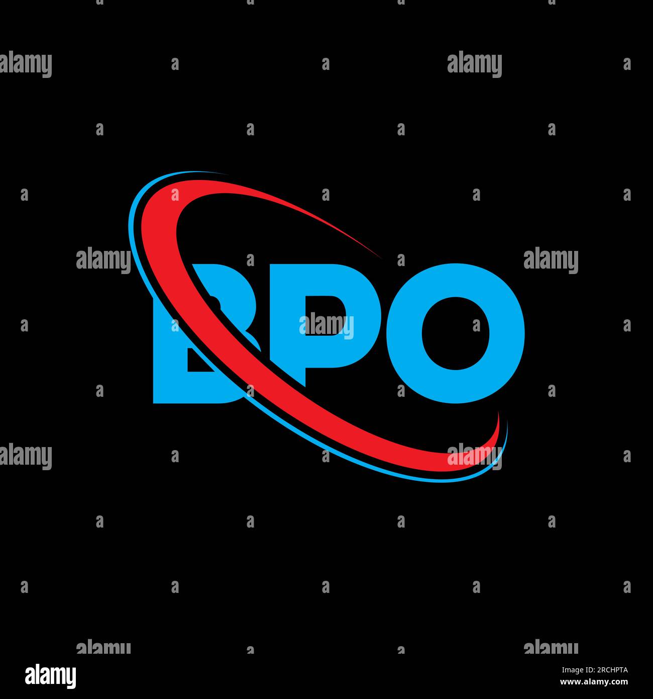 BPO logo. BPO letter. BPO letter logo design. Initials BPO logo linked