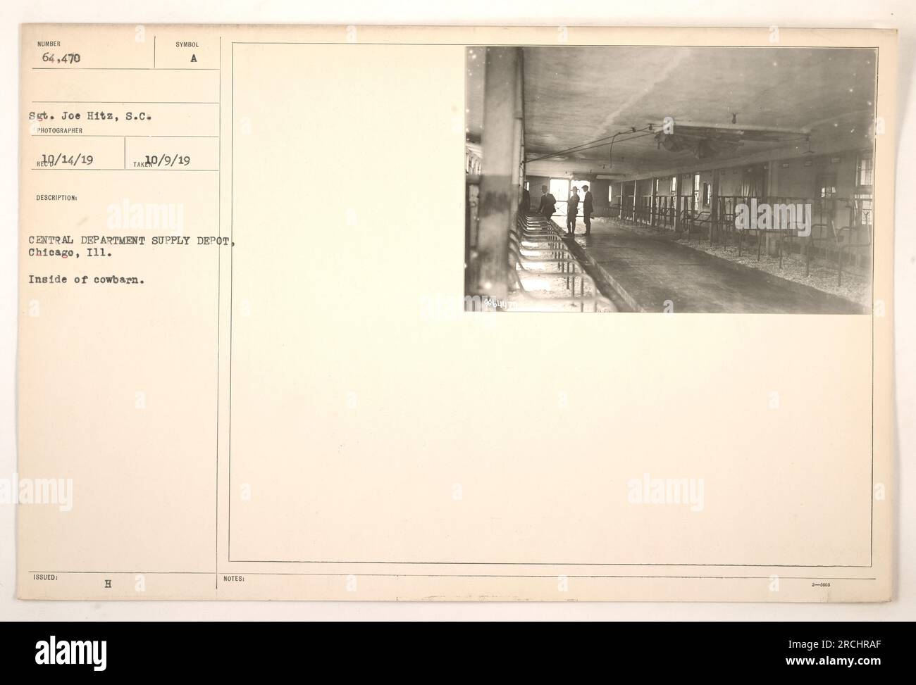 Interior view of supply depot NUMBER 64.470 located at the Central