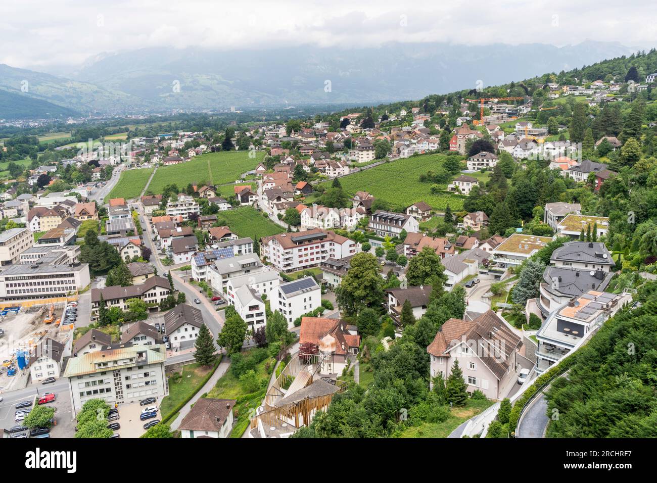 Cityscape. Vaduz, Liechtenstein, Europe Stock Photo