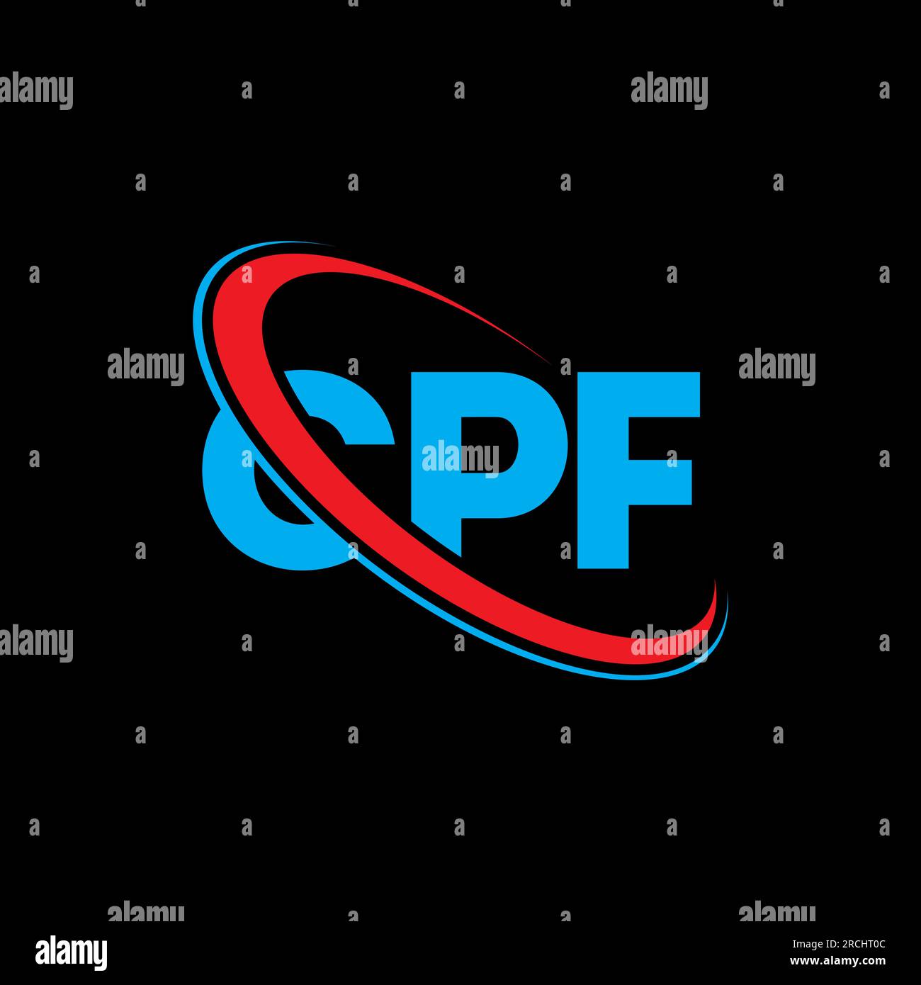 CPF logo. CPF letter. CPF letter logo design. Initials CPF logo linked