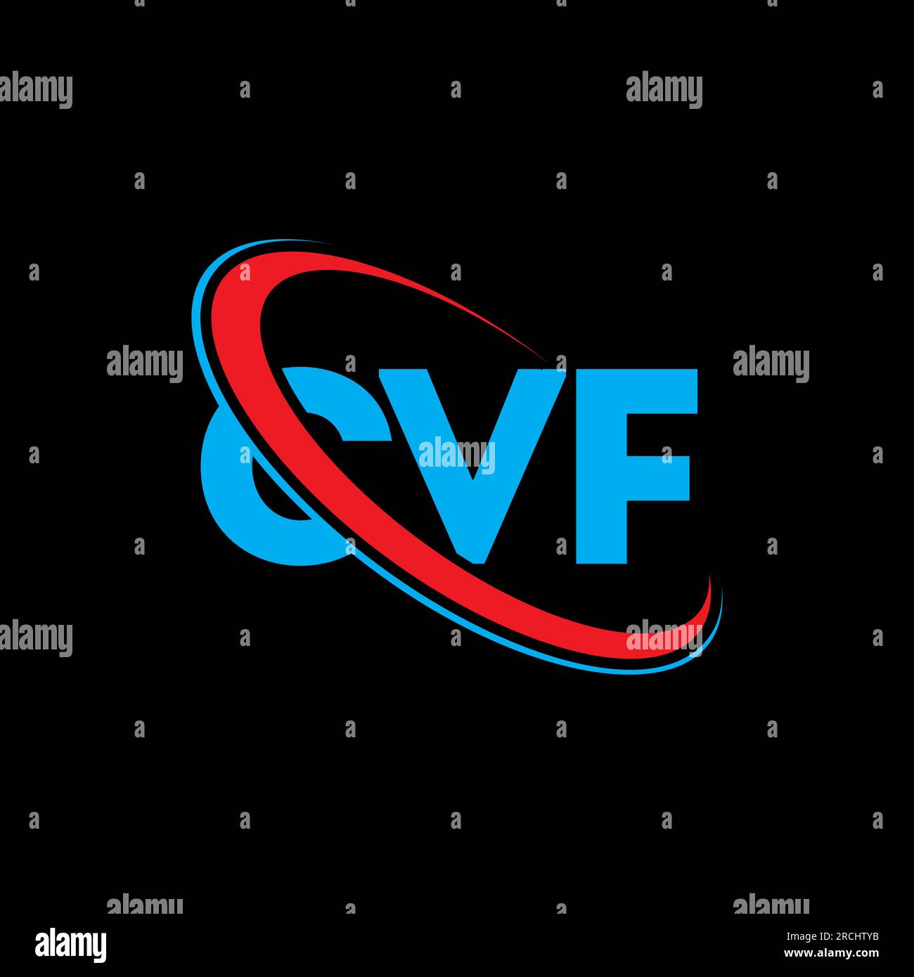 CVF logo. CVF letter. CVF letter logo design. Initials CVF logo linked