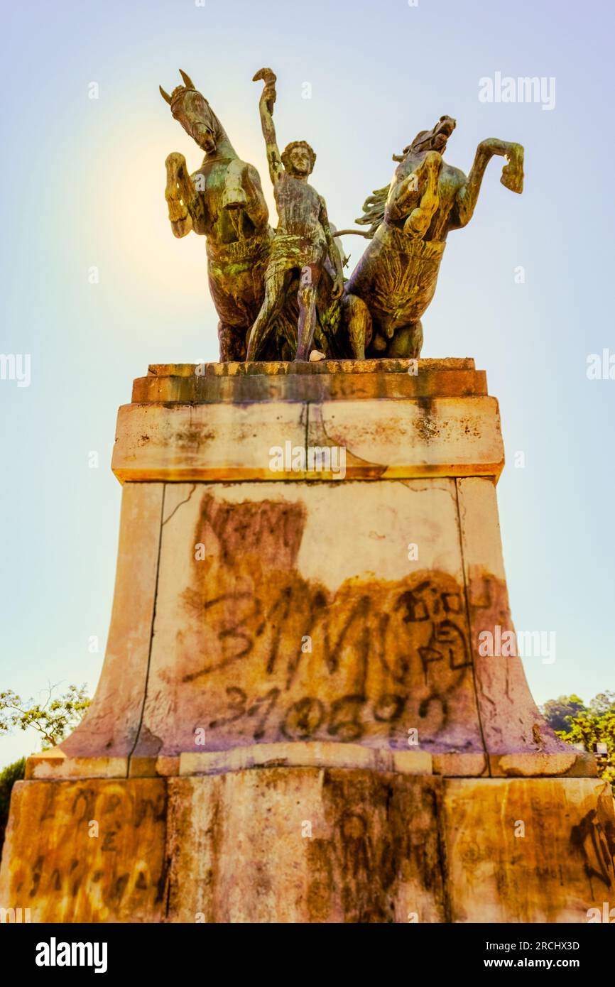 Niteroi, Rio de Janeiro, Brazil - July 1, 2023: Monument named Triunfo da República Stock Photo