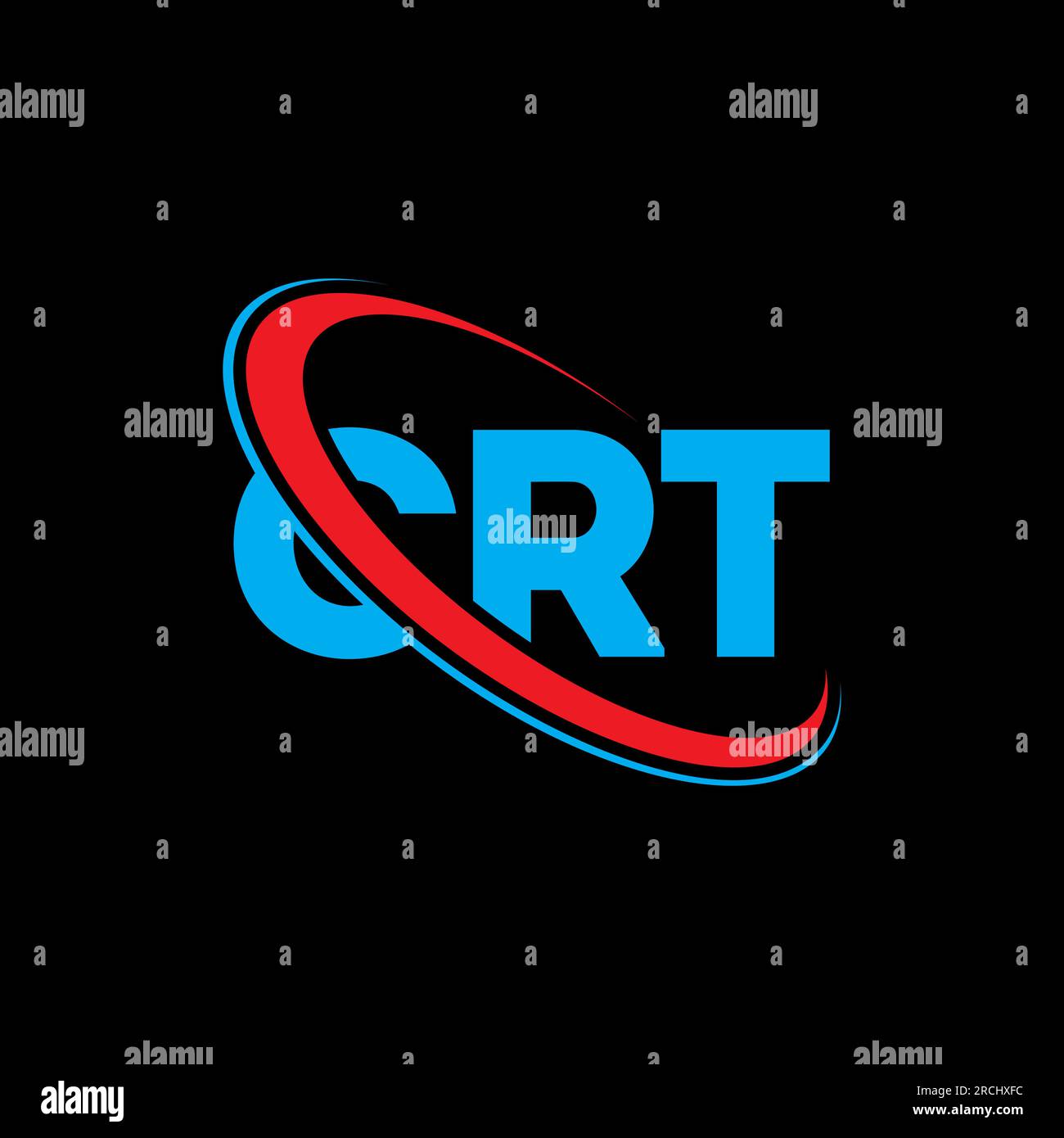 CRT logo. CRT letter. CRT letter logo design. Initials CRT logo linked