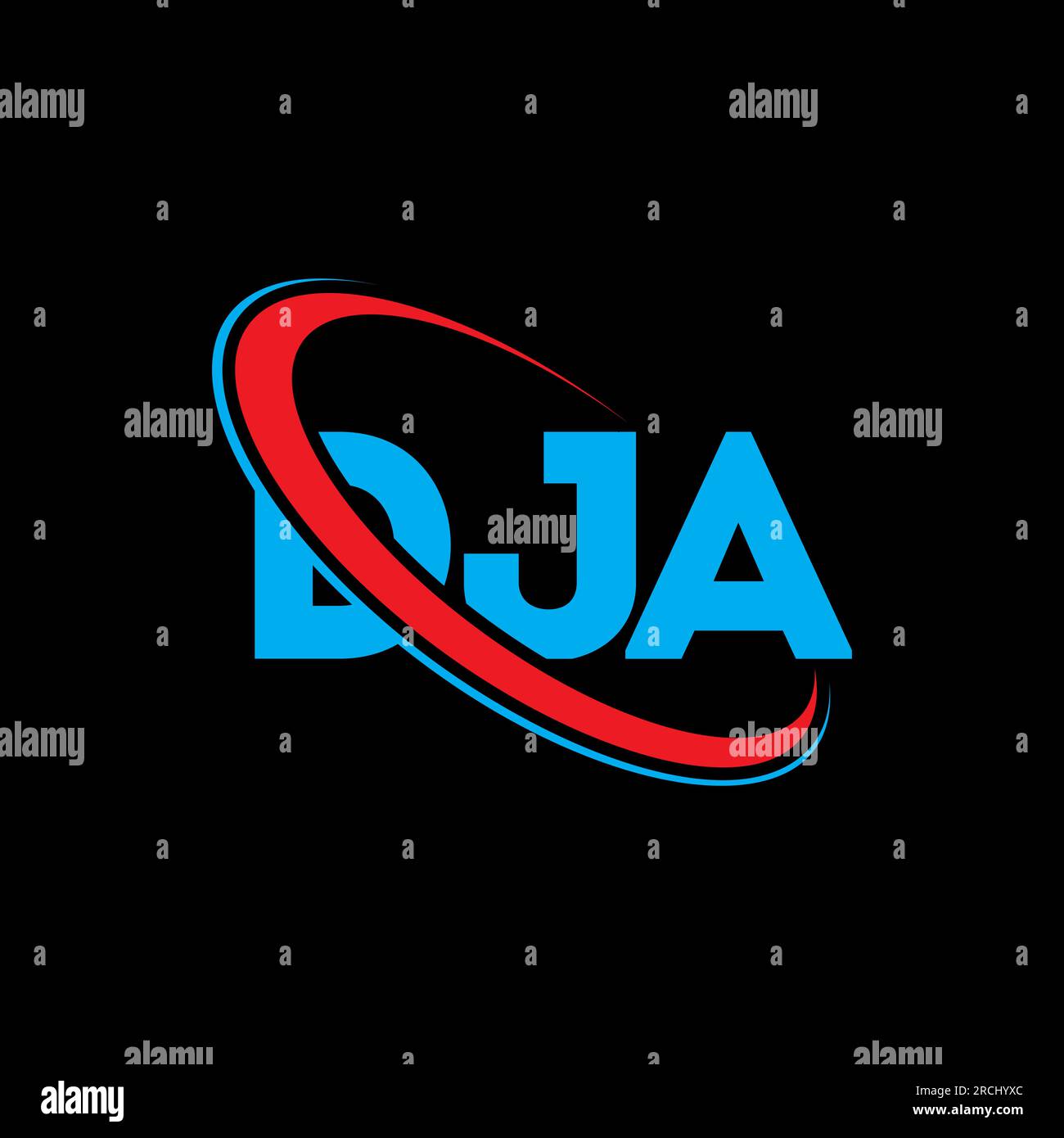 DJA logo. DJA letter. DJA letter logo design. Initials DJA logo linked ...