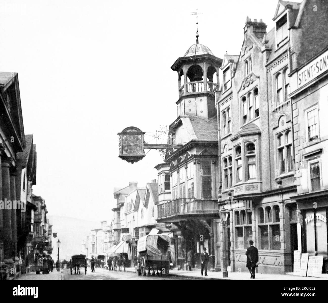 High Street, Guildford, Victorian period Stock Photo