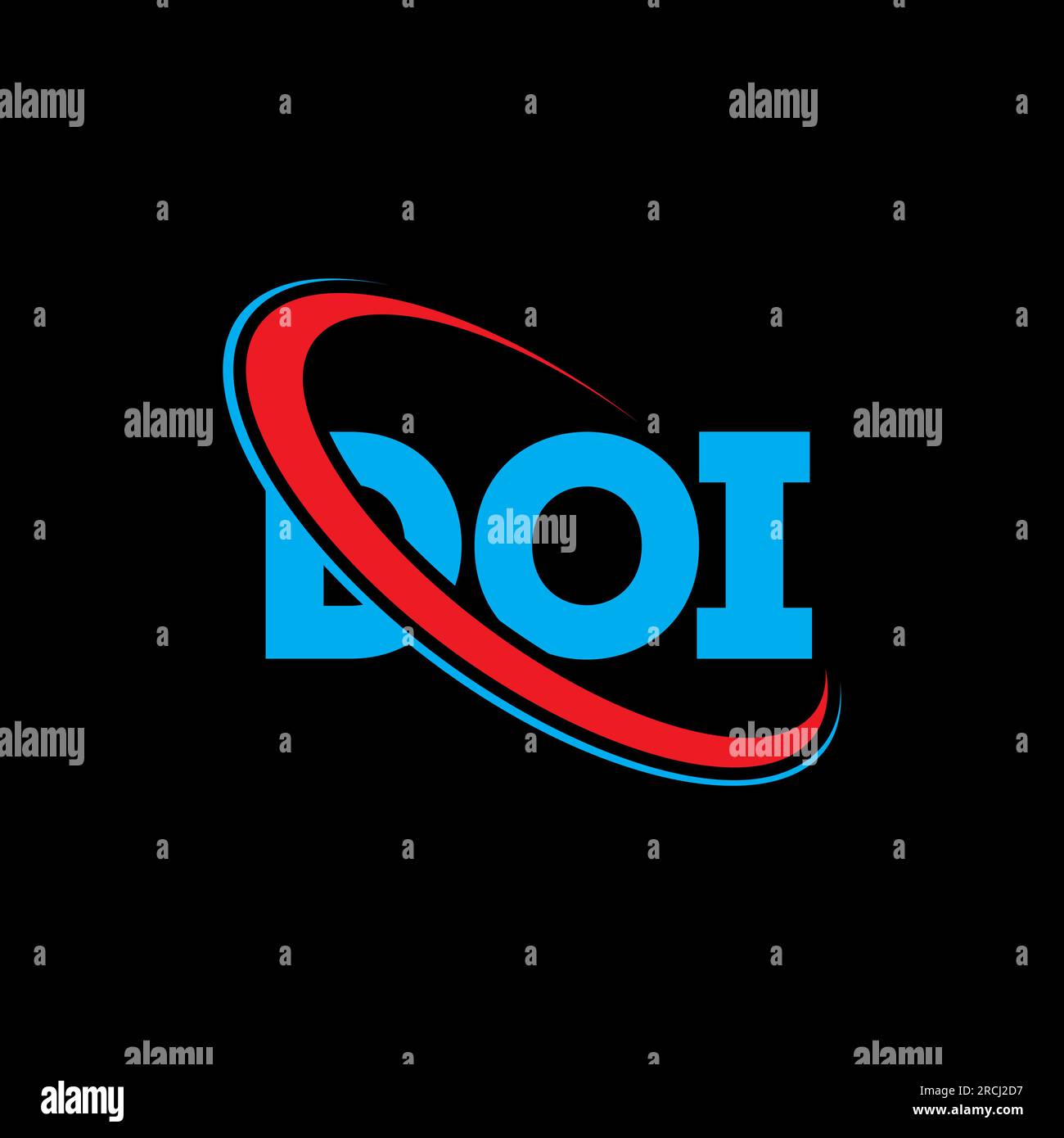 DOI logo. DOI letter. DOI letter logo design. Initials DOI logo linked