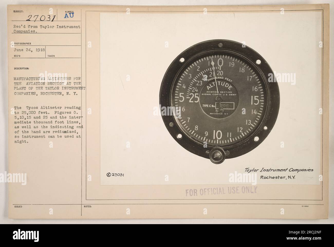 Tycos altimeter hires stock photography and images Alamy