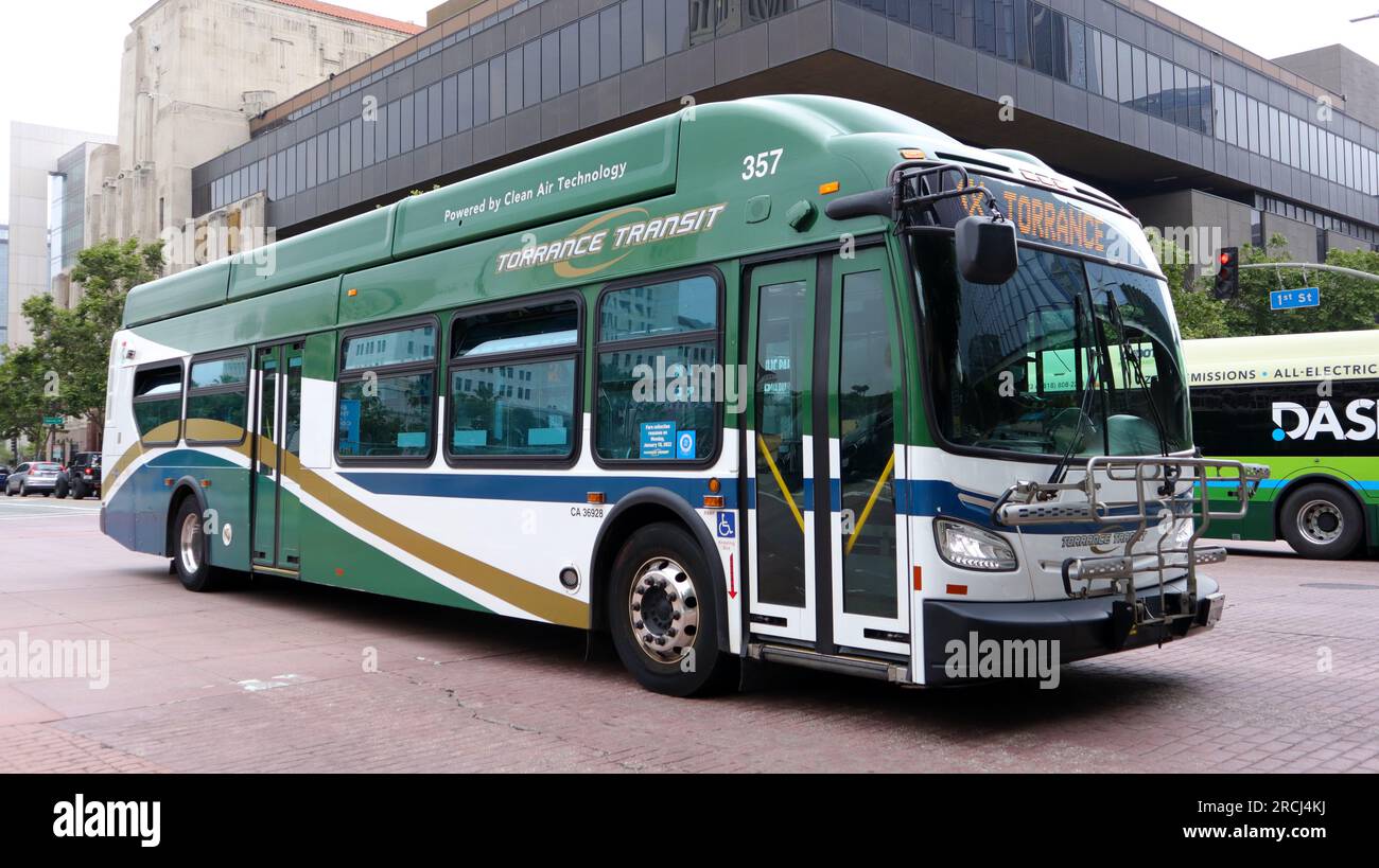 Los Angeles, California: Torrance Transit bus Stock Photo - Alamy