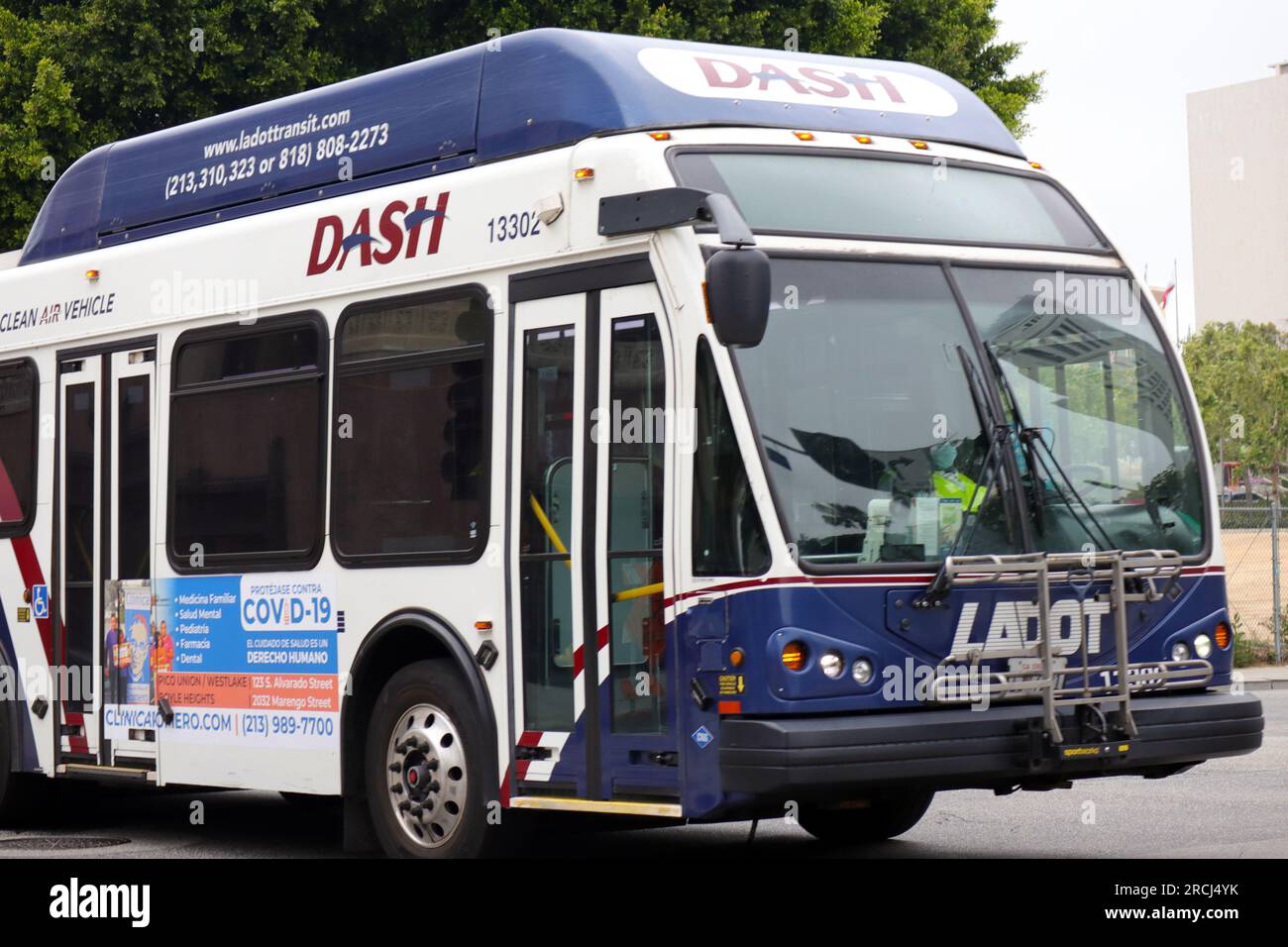 Los Angeles, California Los Angeles LADOT Transit DASH bus Stock Photo
