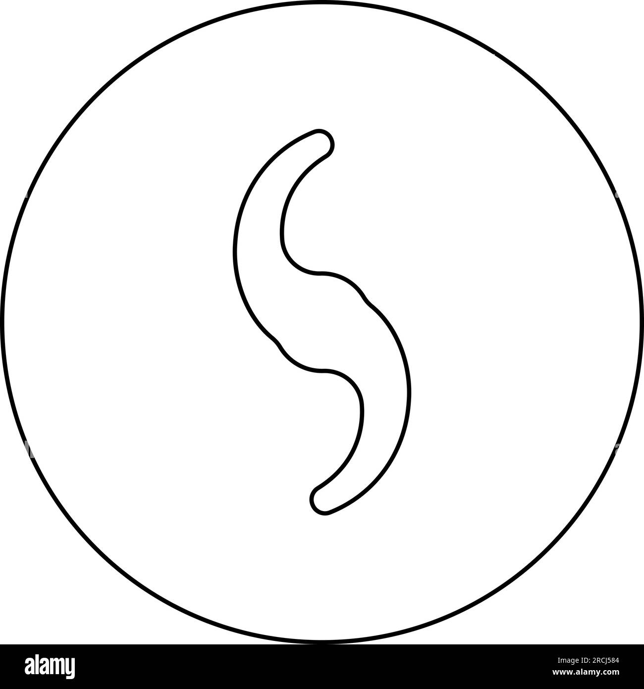 Blender blade grinder food rotating knife icon in circle round black