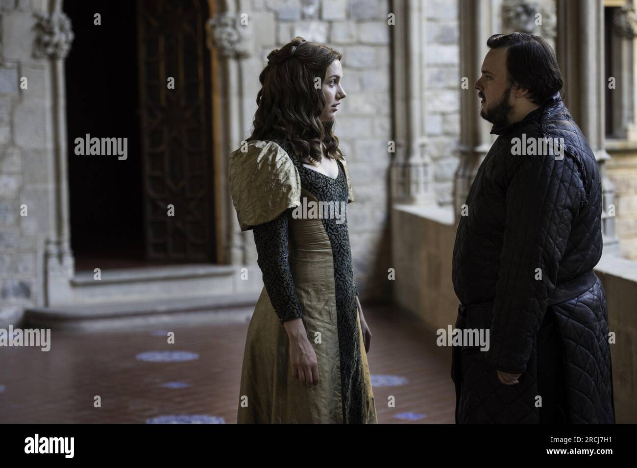 JOHN BRADLEY and HANNAH MURRAY in GAME OF THRONES (2011), directed by DANIEL MINAHAN. Episode
