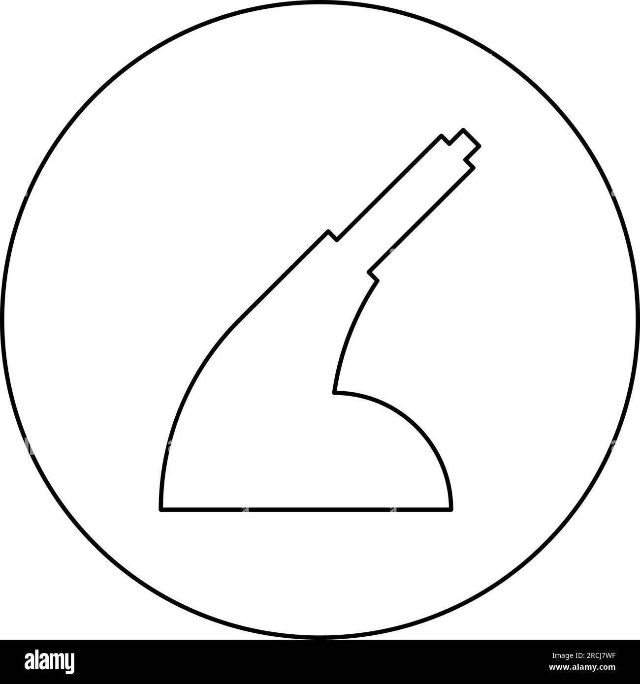 Hand brake handbrake car service icon in circle round black color