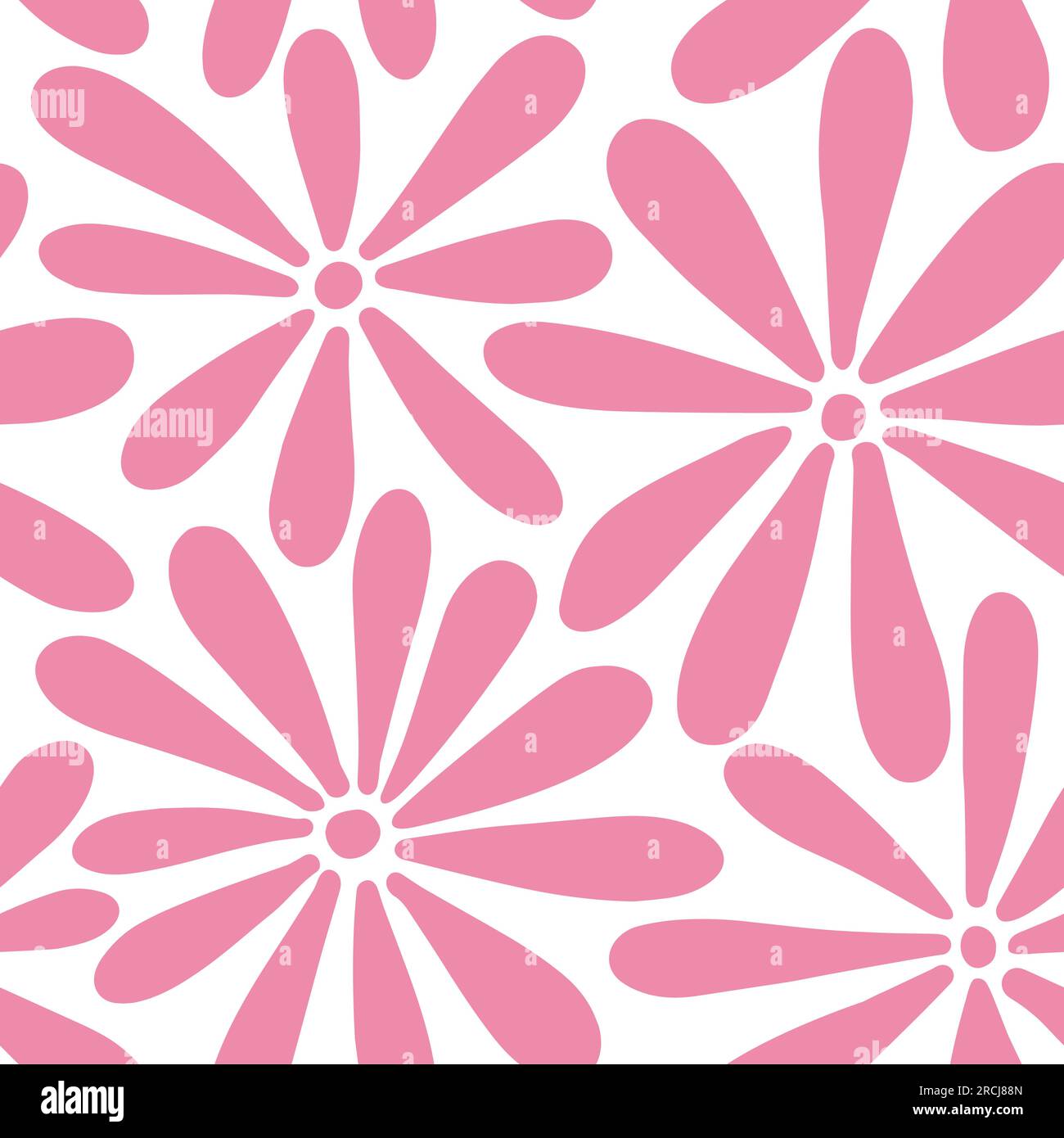 Daisy flower seamless pattern background. Spring vector illustration repeat  wallpaper. Y2k aesthetic. Fashion design, textile, fabric collection Stock  Vector Image & Art - Alamy