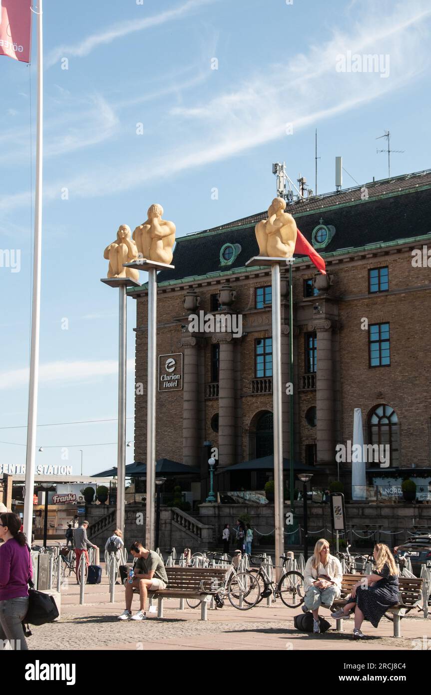 Around Gothenburg - Hear no Evil, See no Evil, Speak no Evil Stock Photo