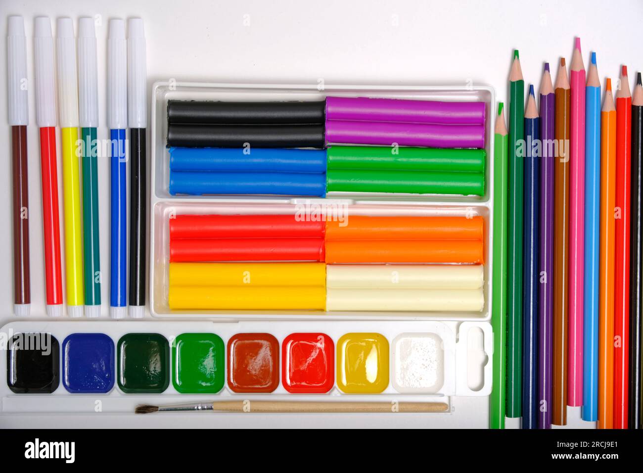 School Colored Pencils Children  Color Pencil Children Drawing