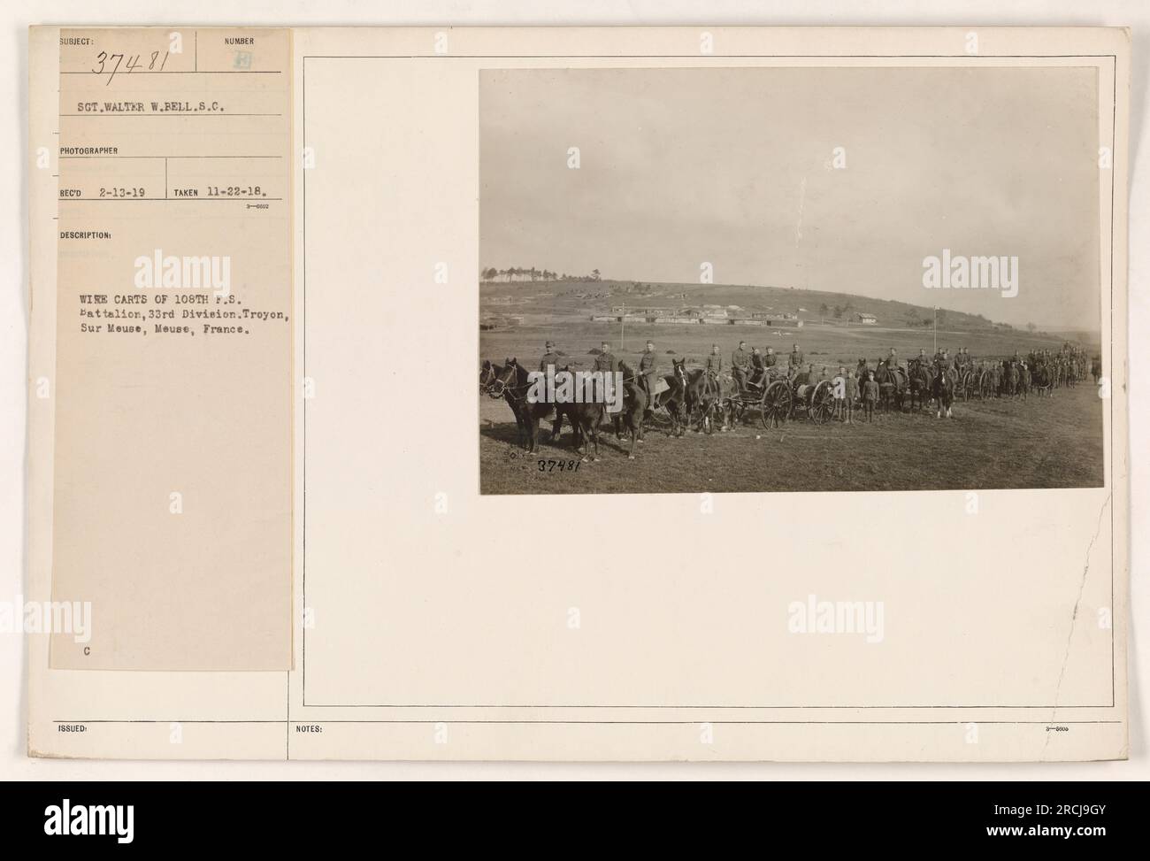 WW1 1918 photo postcard ruins of Verdun France (U.S. 140th Regiment)