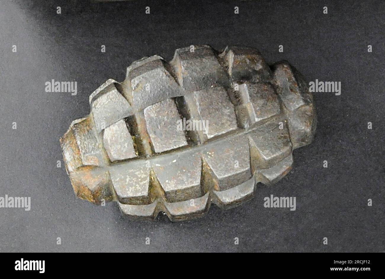 First World War (1914-1918). Hand grenade shell F1 M-1e 1915. France. Stock Photo