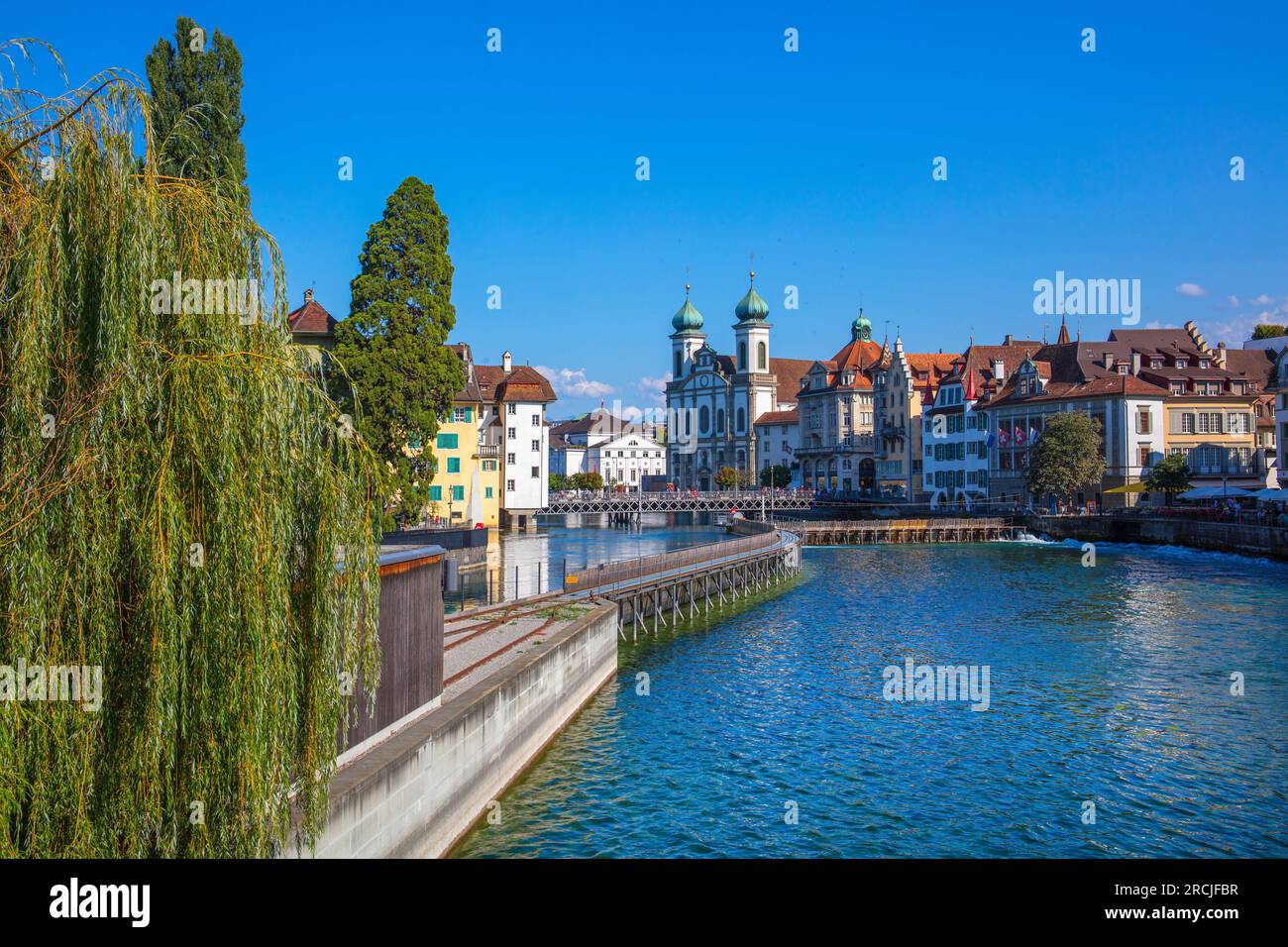 The Barrage, Lucerne, Switzerland Stock Photo