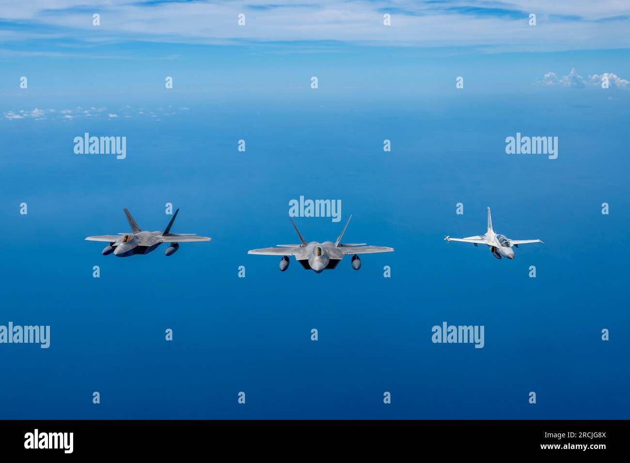 Philippine Sea, Philippines. 10 July, 2023. U.S. Air Force F22 Raptor