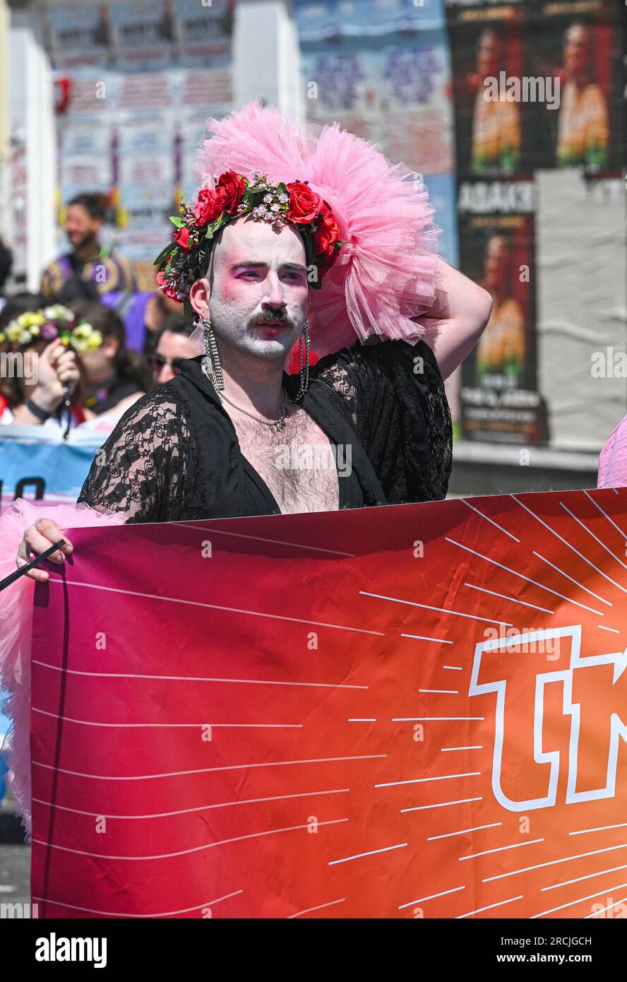 Trans pride parade hi-res stock photography and images - Alamy