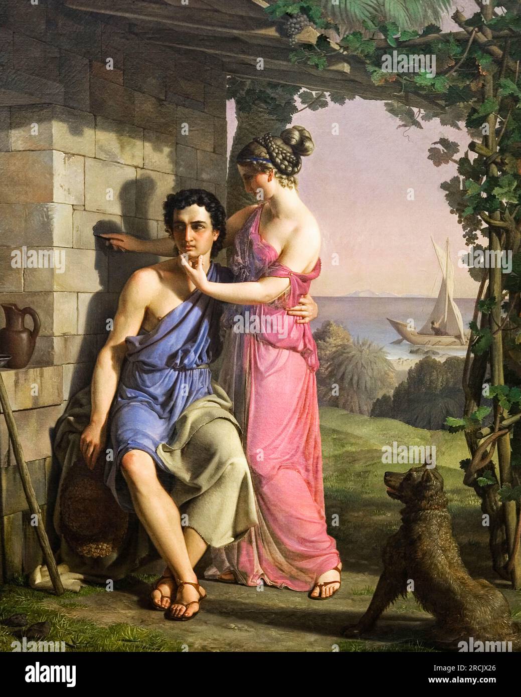 The Origin of Painting by Heinrich Eddelien Stock Photo Alamy