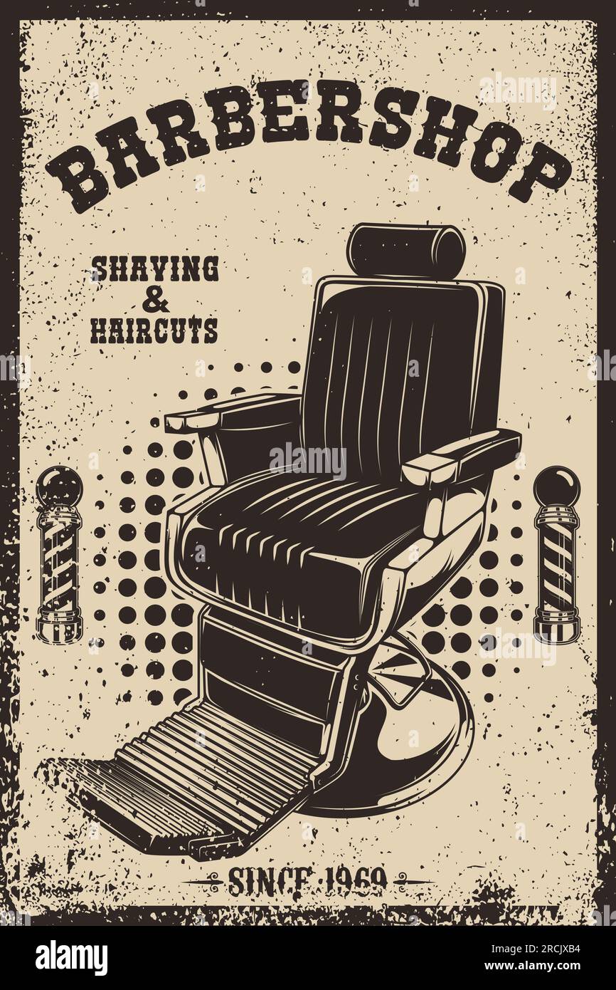 https://c8.alamy.com/comp/2RCJXB4/vintage-style-poster-with-a-classic-barber-chair-illustration-perfect-for-adding-a-touch-of-nostalgia-and-charm-to-your-space-2RCJXB4.jpg