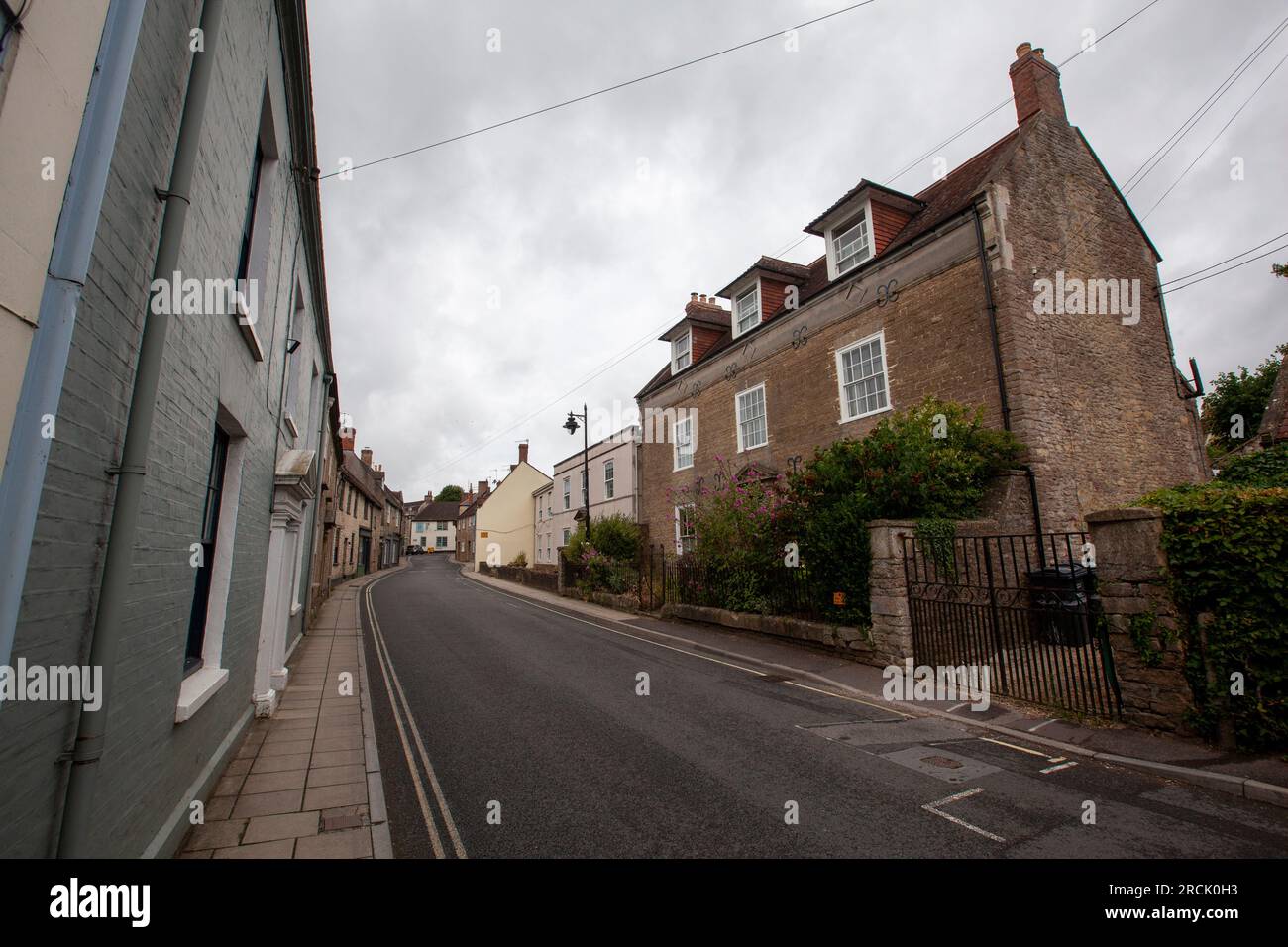 Bruton village Somerset Stock Photo Alamy