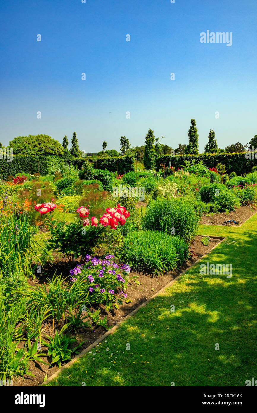 The colourful Formal Flower Garden at the Holme for Gardens landscaped