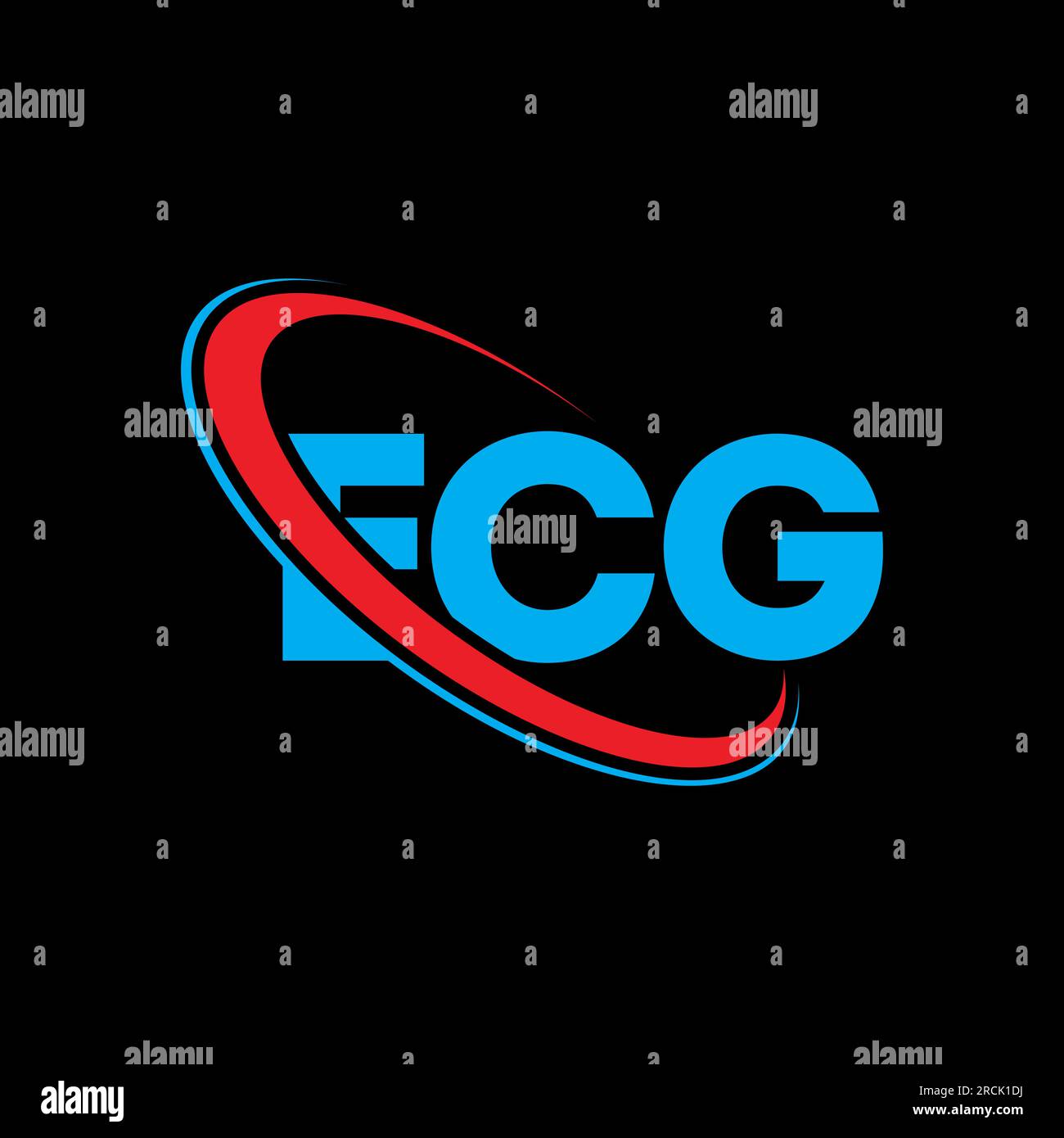 ECG logo. ECG letter. ECG letter logo design. Initials ECG logo linked ...