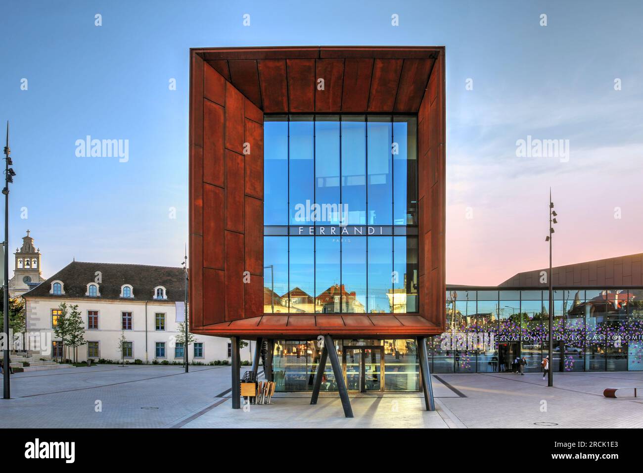 Innaugurated in mai 2022, the CIGV (Cite Internationale de la Gastronomie et du Vin or International City of Gastronomy and Wine) in Dijon, France fol Stock Photo