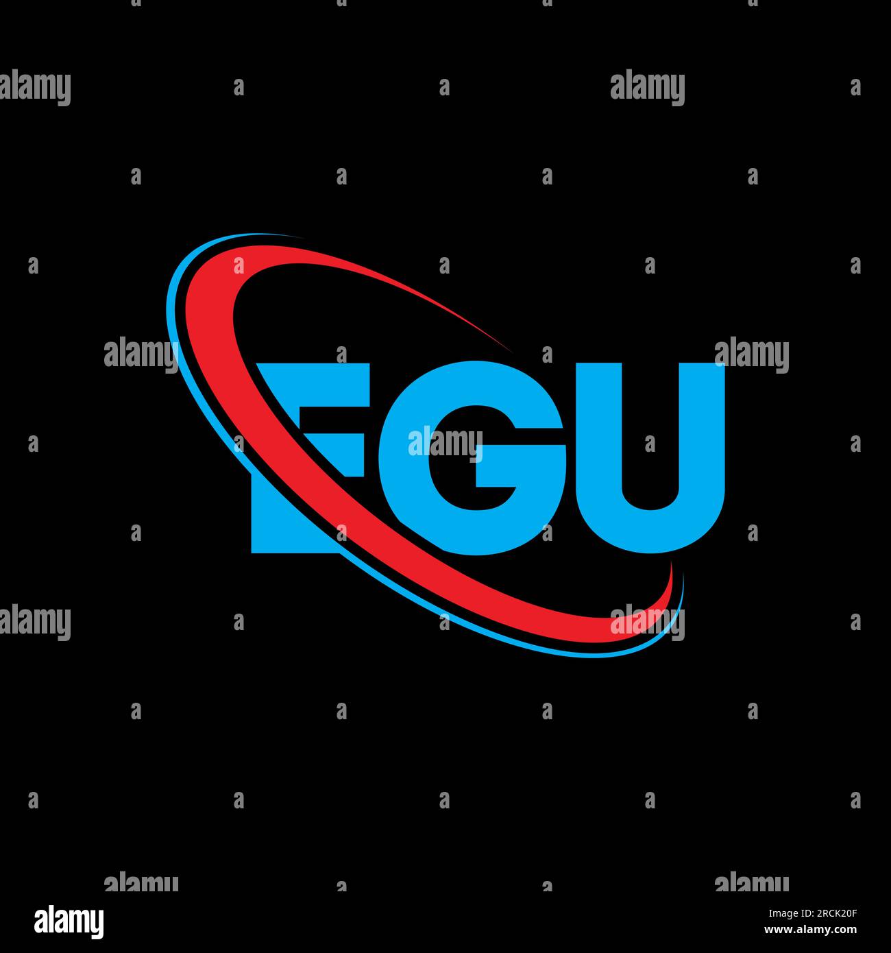 EGU logo. EGU letter. EGU letter logo design. Initials EGU logo linked