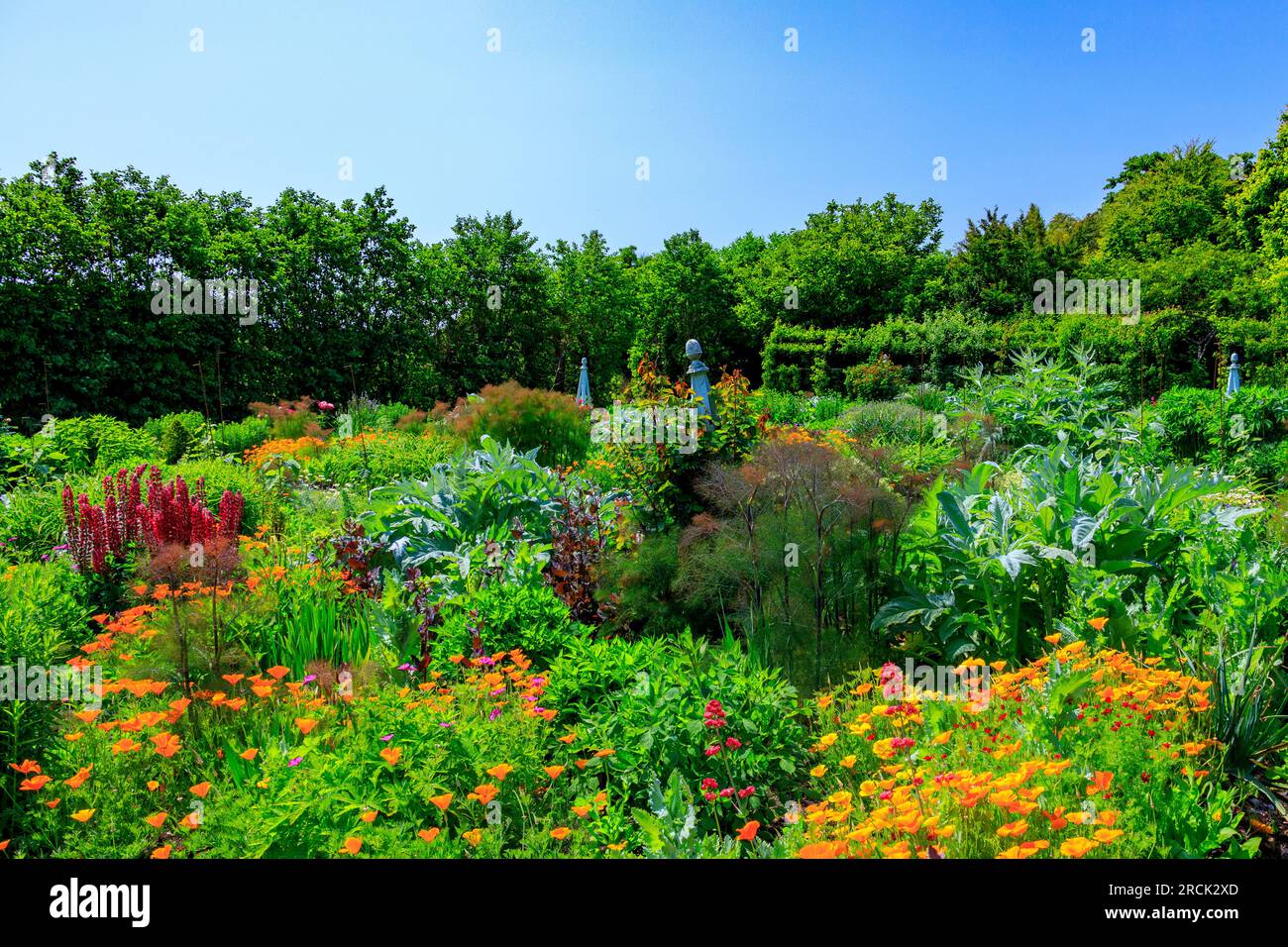 The colourful Formal Flower Garden at the Holme for Gardens landscaped