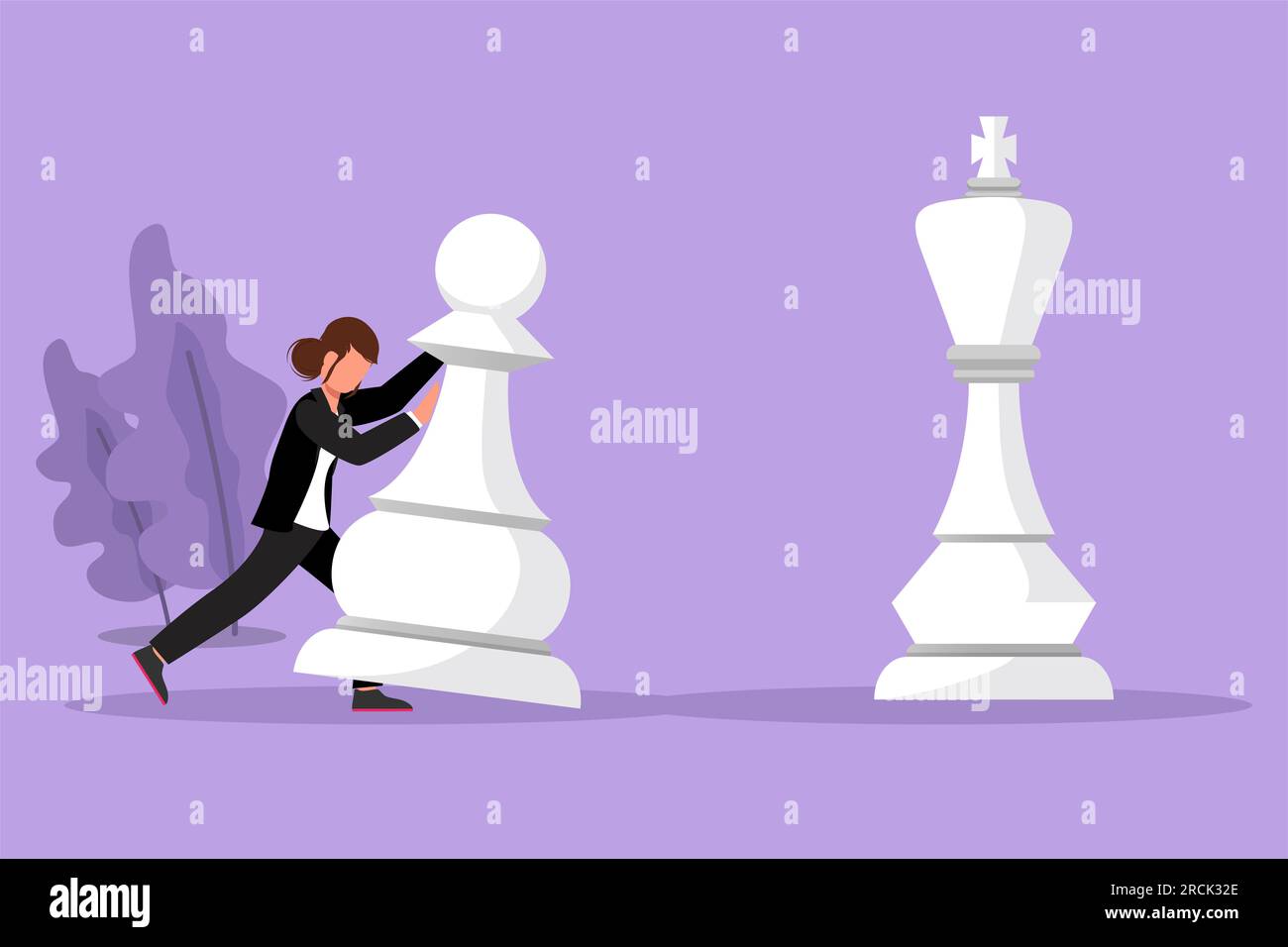 Concept. Chess Pawn on a Boxing Stock Illustration - Illustration of game,  arena: 24129087