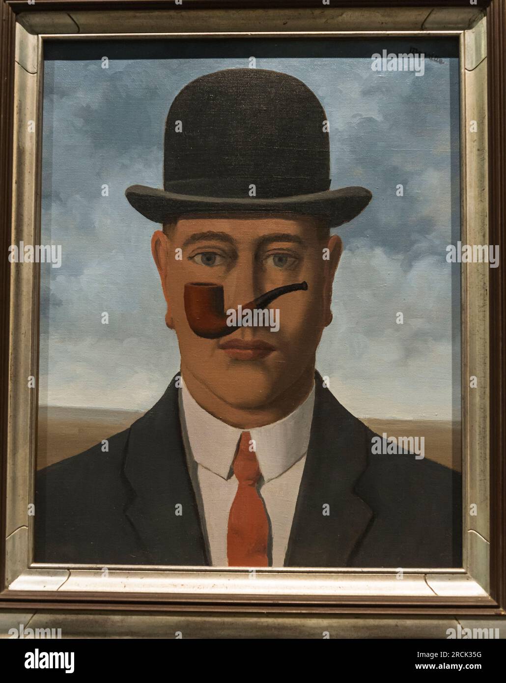 Good Faith painting by René Magritte, Magritte Museum, Brussels, Belgium Stock Photo